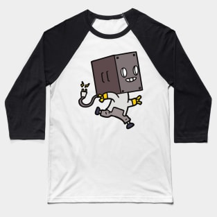 Running Kid Robot Smiling Baseball T-Shirt